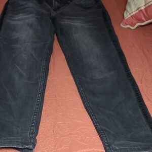 Kensie Men's Dark Gray Relaxed Jeans